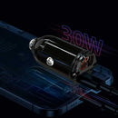 Carregador Para Carro De Carga Rápida e Invisível - Entradas Usb + Usb-c de 30w